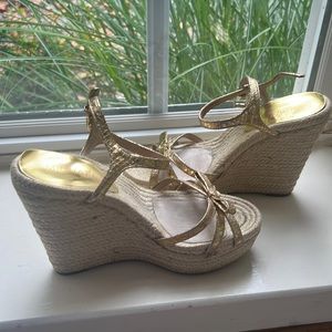 MICHEAL Micheal Kors ankle strap wedge heels size Women’s 6.5